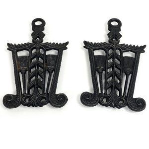 Vtg John Wright Cast Iron Trivet no. 254